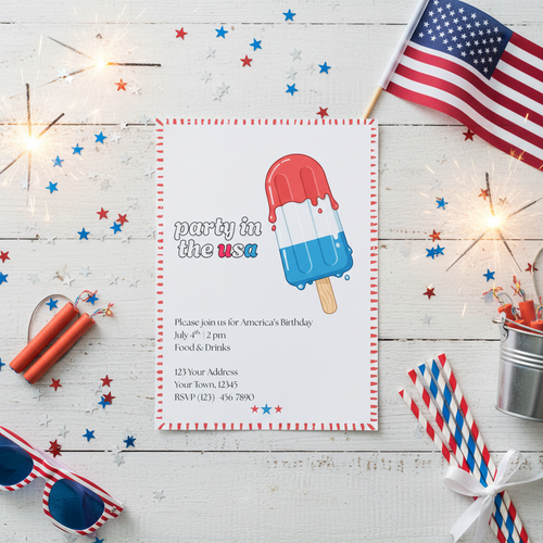 Party in the USA Square Mockup